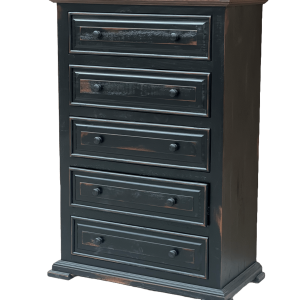 Arizona Black 5 Drawer Chest