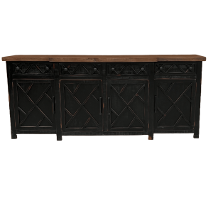 San Marcos 4-Door Sideboard – Black Finish