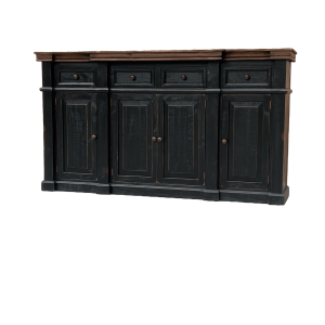 Santa Fe 4-Door Sideboard – Black Finish